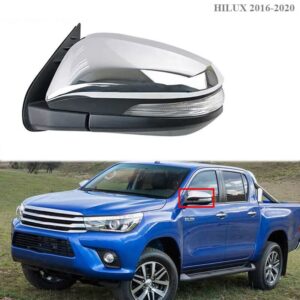 Capa de Retrovisor Cromada com LED para Toyota Hilux 2016-2020