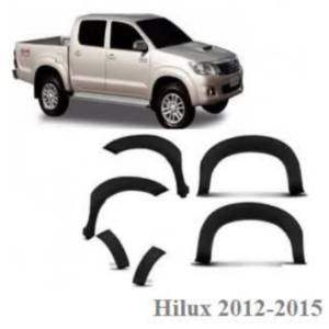 Kit de Molduras de Guardabarros (Fender Flares) para Toyota Hilux (2012-2015) - 6 Piezas